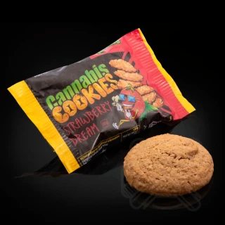 Ciasteczka konopne Cannabis Cookies CBD Strawberry Dream (typ opakowania: pojedyńcze)