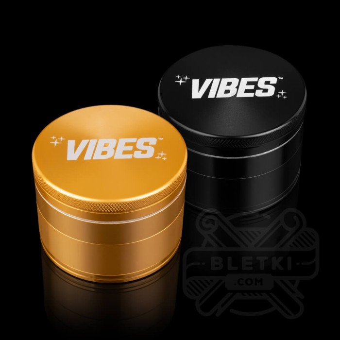 Młynek metalowy Vibes 63mm 4 częściowy 2 kolory