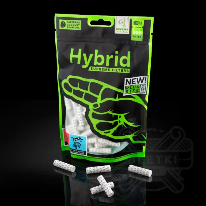 Filtry z węglem aktywnym Hybrid Plus Size 200 szt. 8,2 mm