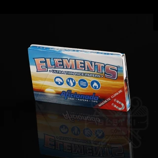 Bibułki Elements Aficionado 1 1/4 + ustniki papierowe + tacka