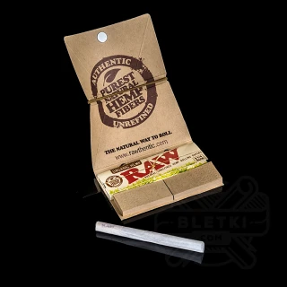 Bibułki Raw Organic Artesano 1 1/4 + ustniki papierowa + tacka