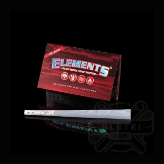 Bibułki Elements Red Single Wide Double