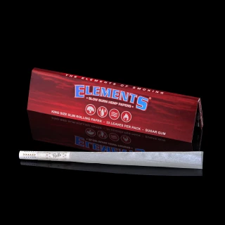Bibułki Elements Red King Size Slim