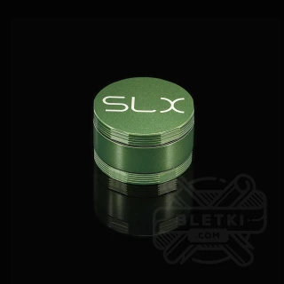 Aluminiowy młynek (grinder) SLX 50 mm v2.5 (non sticky) - 4 częściowy z magnesem zielony (Leaf)