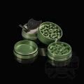 Młynek aluminiowy SLX 50 mm v2.5 (non sticky) - 4 częsciowy z magnesem zielony (Leaf) - rozłożony