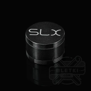 Aluminiowy młynek (grinder) SLX 62 mm v2.5 (non sticky) - 4 częściowy z magnesem czarny (Black)