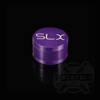 Aluminiowy młynek (grinder) SLX 50 mm v2.5 (non sticky) - 4 częściowy z magnesem fioletowy (Puprle)