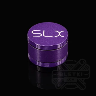 Aluminiowy młynek (grinder) SLX 62 mm v2.5 (non sticky) - 4 częściowy z magnesem fioletowy (Puprle)