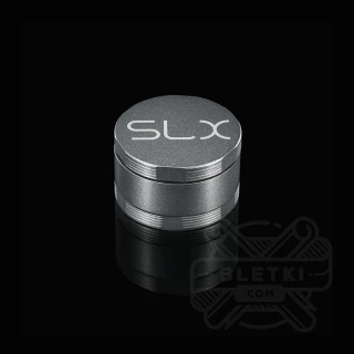 Aluminiowy młynek (grinder) SLX 50 mm v2.5 (non sticky) - 4 częściowy z magnesem srebrny (Silver)