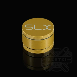 Aluminiowy młynek (grinder) SLX 62 mm v2.5 (non sticky) - 4 częściowy z magnesem złoty (Yellow Gold)