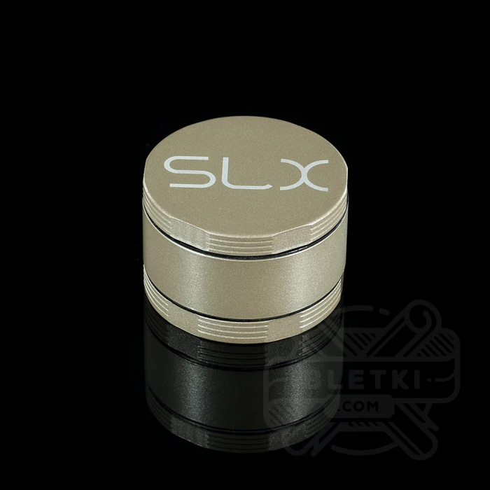 mlynek-aluminiwy-slx-62-mm-non-sticky-4-czesciowy-z-magnesem-szampanski-zloty-champagne