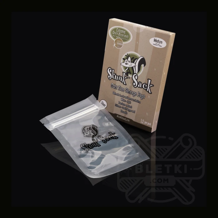 Pakiet strunowy anty odor Skunk transparentny, średni (M) - 1 szt