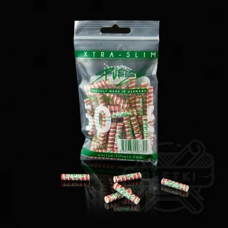 Filtry z węglem aktywnym Purize Xtra Slim 6mm (50 szt.) - XMAS candy cane 