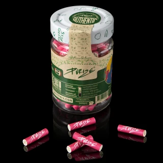 Filtry z węglem aktywnym Purize Xtra Slim 6mm (100 szt.) - różowe 