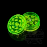 Młynek plastikowy Buddies 42 mm - 3 częściowy z magnesem zielony
