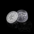 Młynek plastikowy Buddies 42 mm - 3 częściowy z magnesem  biały