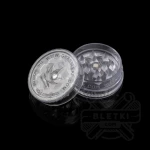 Młynek plastikowy Buddies 42 mm - 3 częściowy z magnesem  biały