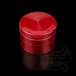 Młynek metalowy Aerospaced 63mm 4 częściowy czerwony