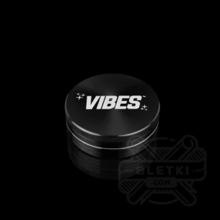Metalowy młynek (grinder) Vibes 63 mm - 2 częściowy - 2 kolory (kolor: czarny)