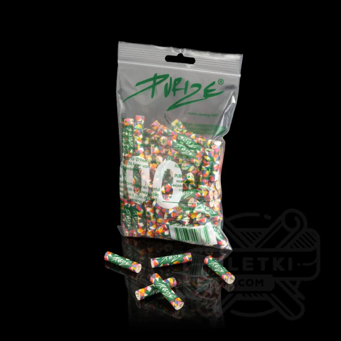 Filtry z węglem aktywnym Purize Regular 9mm (100 szt.) - allcolour