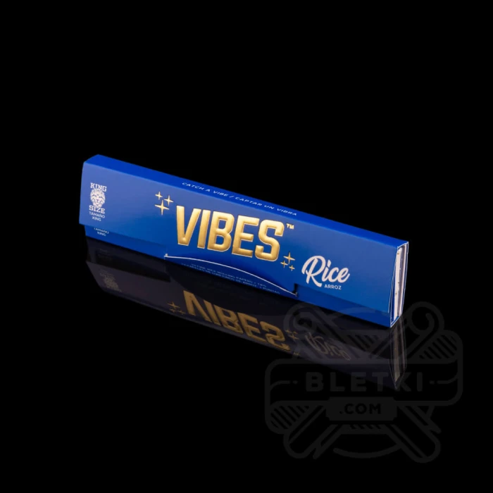 Bibułki Vibes King Size Slim Rice + ustniki papierowe