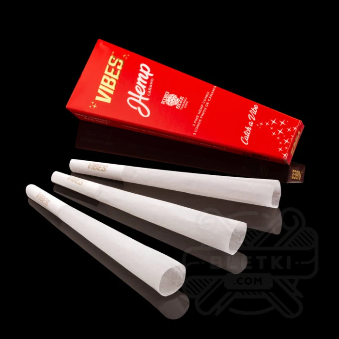 Bibułki Vibes Cones Coffin King Size Hemp (3 szt.)