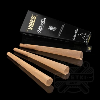 Bibułki Vibes Cones Coffin King Size Ultra Thin (3 szt.)