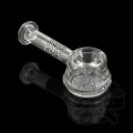 Szklana fajka spoon pipie K. Haring black and white