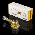 Szklana fajka spoon pipie K. Haring yellow