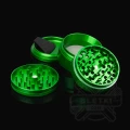 Młynek metalowy Aerospaced 63mm 4 częściowy zielony