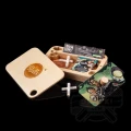 Tacka drewniana Rolls z secret boxem + filterki + bletki