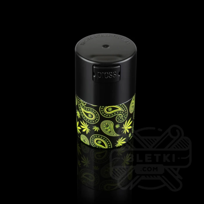 Pojemnik próżniowy z zamknięciem TightVac 0,06 l/20g Paisley Weed