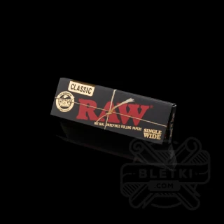 Bibułki Raw Classic Black Single Wide