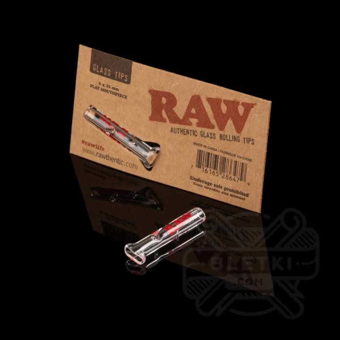 Ustnik szklany Raw Glass Tips Flat Mouthpiece - płaski