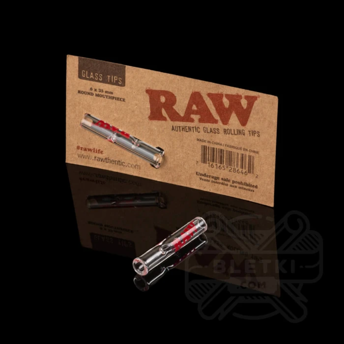 Ustnik szklany Raw Glass Tips Round - okrągły