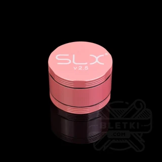 Aluminiowy młynek (grinder) SLX 50 mm v2.5 (non sticky) - 4 częściowy z magnesem różowy (Flamingo Pink)