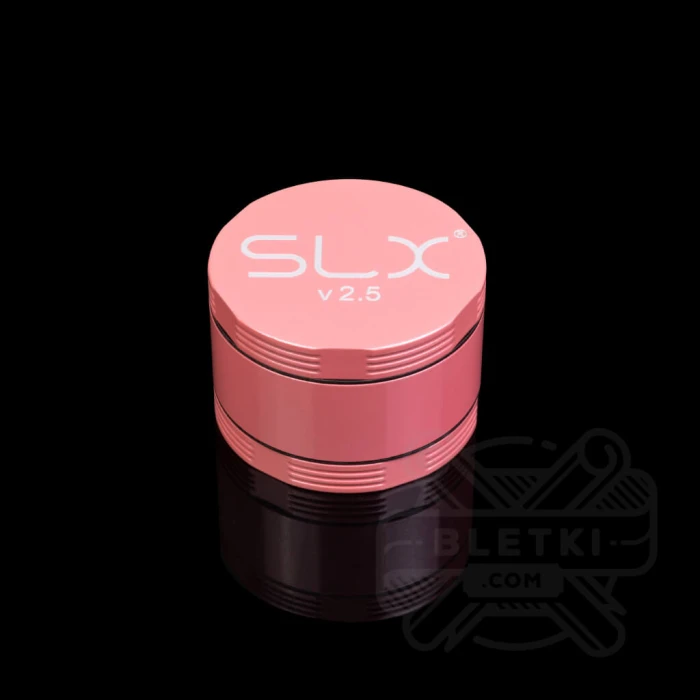 Młynek aluminiowy SLX 50 mm v2.5 (non sticky) - 4 częsciowy z magnesem różowy (Flamingo Pink)