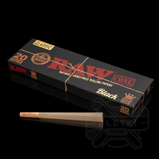 Bibułki Raw Cone Black Classic King Size (20 sz.)