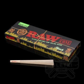 Bibułki Raw Cone Black Organic King Size (20 sz.)