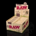 Bibułki Raw Organic Hemp Connoisseur King Size Slim + ustniki papierowe - box