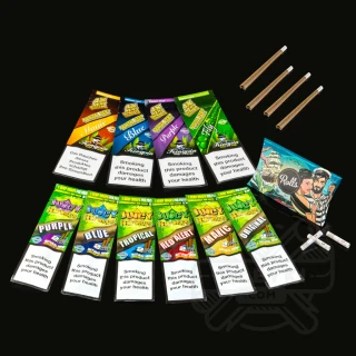 ROLLS TURBO X HEMP WRAPS (ZESTAW: 11 PRODUKTÓW)
