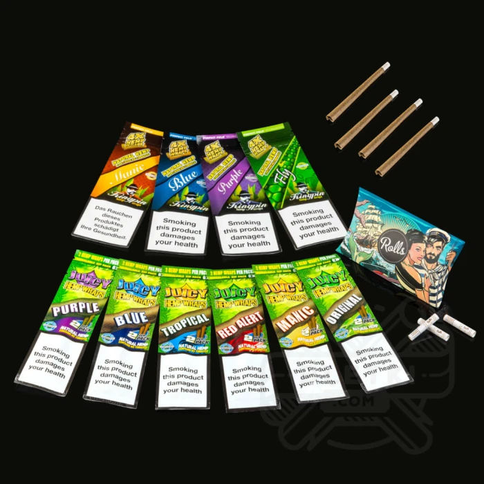 ROLLS TURBO X HEMP WRAPS (ZESTAW: 11 PRODUKTÓW)