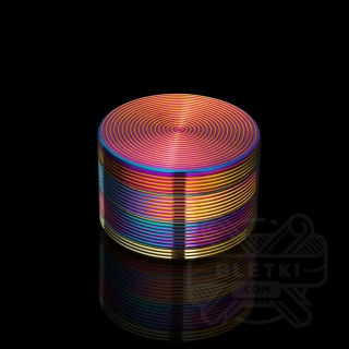 Metalowy młynek (grinder) 60mm - 4 częściowy z magnesem rainbow