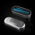 zZapalniczka metalowa Clipper Metal - kolor niebieski + etui