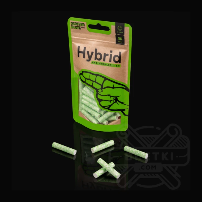Filtry z węglem aktywnym Hybrid Lime - Bag 55 szt. 6,4 mm