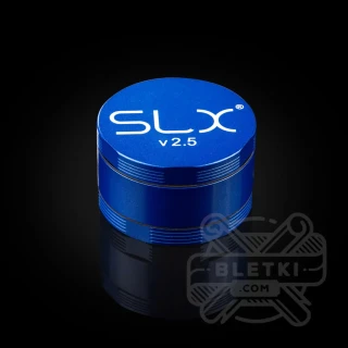 Aluminiowy młynek (grinder) SLX 62 mm v2.5 (non sticky) - 4 częściowy z magnesem niebieski (Ocean Blue)