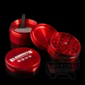 Grinder metalowy Elements 60 mm - 4 częściowy z magnesem czerwony (red)