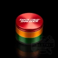 Młynek metalowy Santa Cruz Shredder 70mm - 4 częściowy z magnesem - rasta