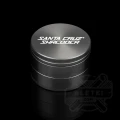 Młynek metalowy Santa Cruz Shredder 70mm - 3 częściowy z magnesem - srebrny