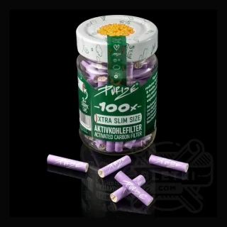 Filtry z węglem aktywnym Purize Xtra Slim 6mm (100 szt.) - liliowe